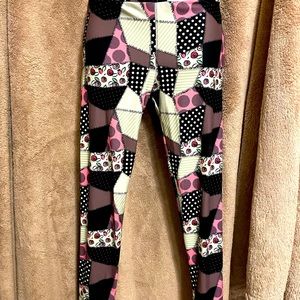 Jack and Sally Leggings Halloween Patchwork